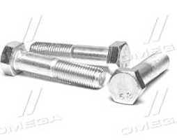 Болт М20х90х2,5 шестигранний (1кг = 1 компл) 5,8 DIN 933 / ГОСТ 7805 (повне різьблення) оцинк. білий