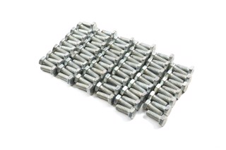 Болт М8х20х1,25 шестигранный (1кг = 1 компл) 5,8 DIN 933 / ГОСТ 7805 (полная резьба) оцинк. белый