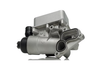 Радіатор масляний з корпусом Renault Trafic II 2001 - (вир-во FEBI)