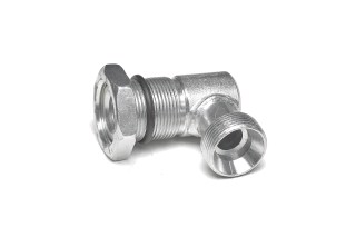 Штуцер угловой S32хS32 (М27х1,5-М27х1,5) (з контргайкой) <ДК>