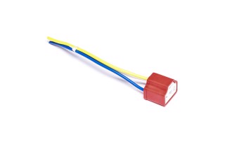 Роз'єм лампи H4 із дротом (керамічний) прямі провода (DECARO)