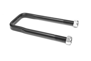 Скоба крепления рессоры (стремянка) с гайками 128x24x325 FRUEHAUF (пр-во Schomaecker)