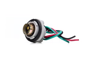 Патрон заднього ліхтаря LANOS 2-контакту потрійний захват (DECARO)