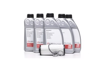 Комплект для заміни оливи FEBI 39070 6x1L, фільтр АКПП, прокладка (опис у примітці)