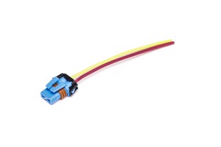 Роз'єм лампи HВ3 (пластиковий) з прямими проводами (DECARO)