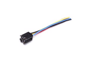 Разъем реле 4/5-контактов (пластиковый) прямой кабель 20-40 А (DECARO)