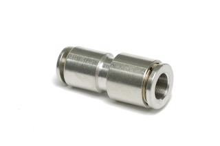 З'єднувач пневматичний D6-4 цанговий прямий редукційний пластик (RIDER)