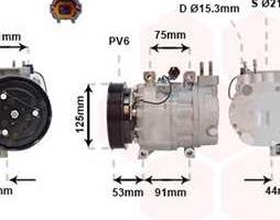 Компрессор кондиционера NISSAN X-TRAIL 01>07 T30 (Van Wezel)
