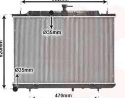 Радиатор охлаждения NISSAN X-TRAIL 07>14 T31 (пр-во Van Wezel)