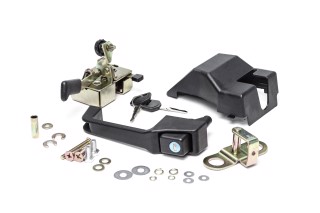 Замок дверей МТЗ правий в зборі (уніфікована кабіна УК) (комплект) <ДК>