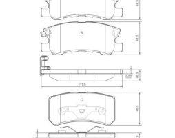 Колодка гальм. диск. RENAULT ESPACE III передн. (вир-во ABS)