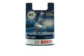 Лампа розжарювання H1 12V 55W P14,5s PURE LIGHT (вир-во Bosch)