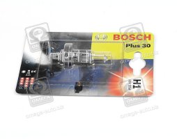 Лампа накаливания H1 12V 55W H1 P14,5s  PLUS 30  (пр-во Bosch). 1 987 301 003
