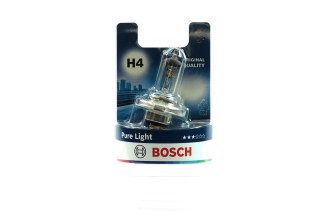 Лампа розжарювання H4 12V 60/55W P43t PURE LIGHT (вир-во Bosch)