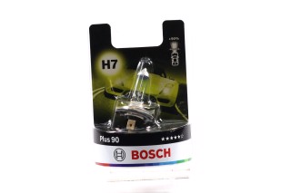 Лампа накаливания 12 V 55 W H7 PLUS 90 блистер (пр-во Bosch)