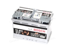 Аккумулятор   70Ah-12v BOSCH AGM (S5A08) (278х175х190), R, EN 760