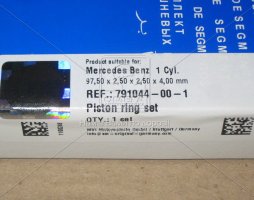 Кольца поршневые MB 97.5 (2.5/2.5/4) OM314/OM352 (пр-во SM)
