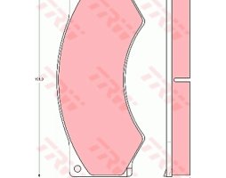 Колодка торм. диск. (компл. на ось) AVIA D-LINE; DAF 45, 55, F 600; IVECO ZETA  (пр-во TRW)
