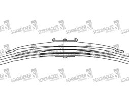 Рессора IVECO Trakker задн. 3-х лист. с 2-мя подрессорн. (пр-во Schomaecker)