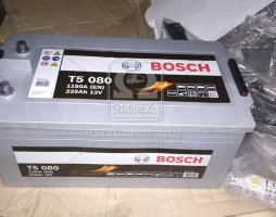 Акумулятор 225Ah-12v BOSCH (T5080) (518x276x242),полярність зворотна (3),EN1150
