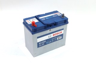 Аккумулятор тонкие клеммы 45Ah-12v BOSCH (S4022) (238x129x227) ,L,EN330 (Азия)