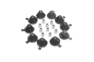 Ремкомплект суппорта (заглушки-10шт, гайки-10шт) KNORR SN5,6,7, SK7 (пр-во Andtech)
