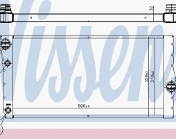 Радиатор охолаждения BMW 5 (F10)/7 (F01-F04) 10-16 B47/N47/N57 (пр-во Nissens)
