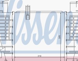 Интеркулер RENAULT Clio/ Modus 1.5D 10-  (пр-во Nissens)