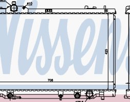 Радиатор охлаждения LEXUS LS (2007) (пр-во Nissens)