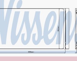 Радіатор OPEL INSIGNIA (2009-) (вир-во Nissens)