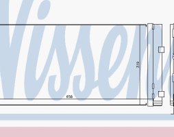 Радіатор кондиціонера DACIA DUSTER (2010) 1.5 DCI (вир-во Nissens)