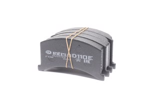 Колодка тормозная передняя, комплект 4 шт. ЗАЗ 1102 (пр-во Intelli)