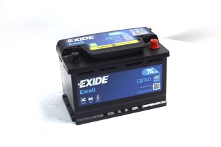 Аккумулятор   74Ah-12v Exide EXCELL(278х175х190),R,EN680. EB740