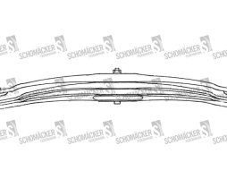 Рессора MAN задн. 3-х лист. с подрессорн. (пр-во Schomaecker)