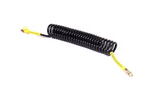 Шланг кручений пневматичний керуючої магістралі М16х1,5 чорно-жовтий 7 м (ДК)