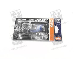 Лампа фарная H1 12V 55W P14,5s Night Breaker (+110%) (1 шт) blister (пр-во OSRAM). 64150NBU-01B