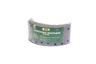 Накладка тормозной колодки АВТОБУС <БОГДАН> (3ТР-171-01) (R0) с заклепками (пр-во Трибо)