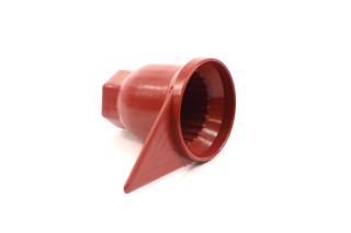 Ковпачок колісної гайки 33 мм.з вказівником (червоний) (TEMPEST)