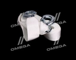 Трос буксировочный 5т. лента 50мм. 5м. С  крюк, белый <ДК>