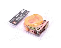 Стяжка вантажу, 0.5t. 25mm.x6m.(0.5+5.5) метал. ручка (блистер) <ДК>