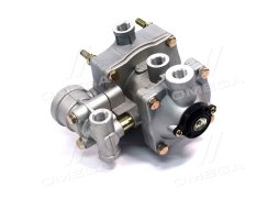 Клапан керування гальмами причепа з двопровідним приводом і клапаном обриву (ДК)