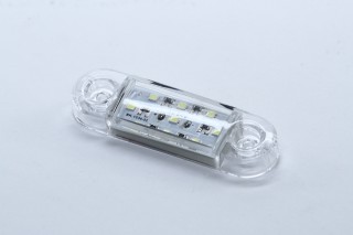 Фонарь габаритный 24V LED белый (9 диодов, 3 ряда) (TEMPEST)
