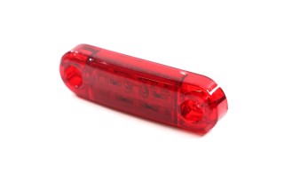 Фонарь габаритный 24V LED красный (9 диодов, 3 ряда) (TEMPEST)