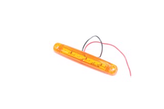 Ліхтар габаритний 24V LED жовтий (9 діодів, 1 ряд) (TEMPEST). TP02-57-052