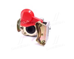 Головка з'єднувальна тип PALM червона M16x1,5 з відсікаючим клапаном (RIDER)