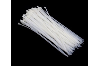 Хомут пластиковий 7.6х400мм. білий 100шт./уп. <ДК>