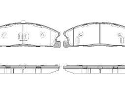Колодка торм. диск. FORD Explorer (USA) 10-  передн. (пр-во REMSA)