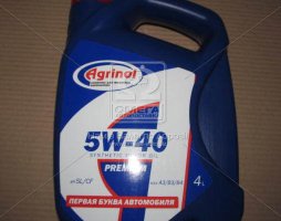 Масло моторное Агринол PREMIUM 5W-40 SL/CF (Канистра 4л/3,4кг)
