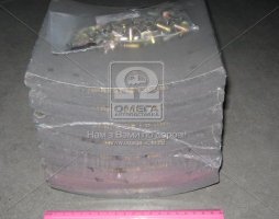 Накладка тормозной колодки стандарт, комплект на ось 419х177,3 ROR T9000 (пр-во Lumag)