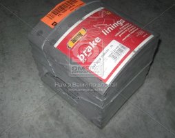 Накладка тормозной колодки 2-й ремонтный размер, комплект на ось 420х200 DAF XF95,75CF,F85,SB (пр-во Lumag)